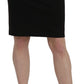 Chic High Waist Black Linen Skirt - SEHABRANDS