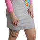 Chic Gray Cotton Blend Moschino Sweater Dress - SEHABRANDS