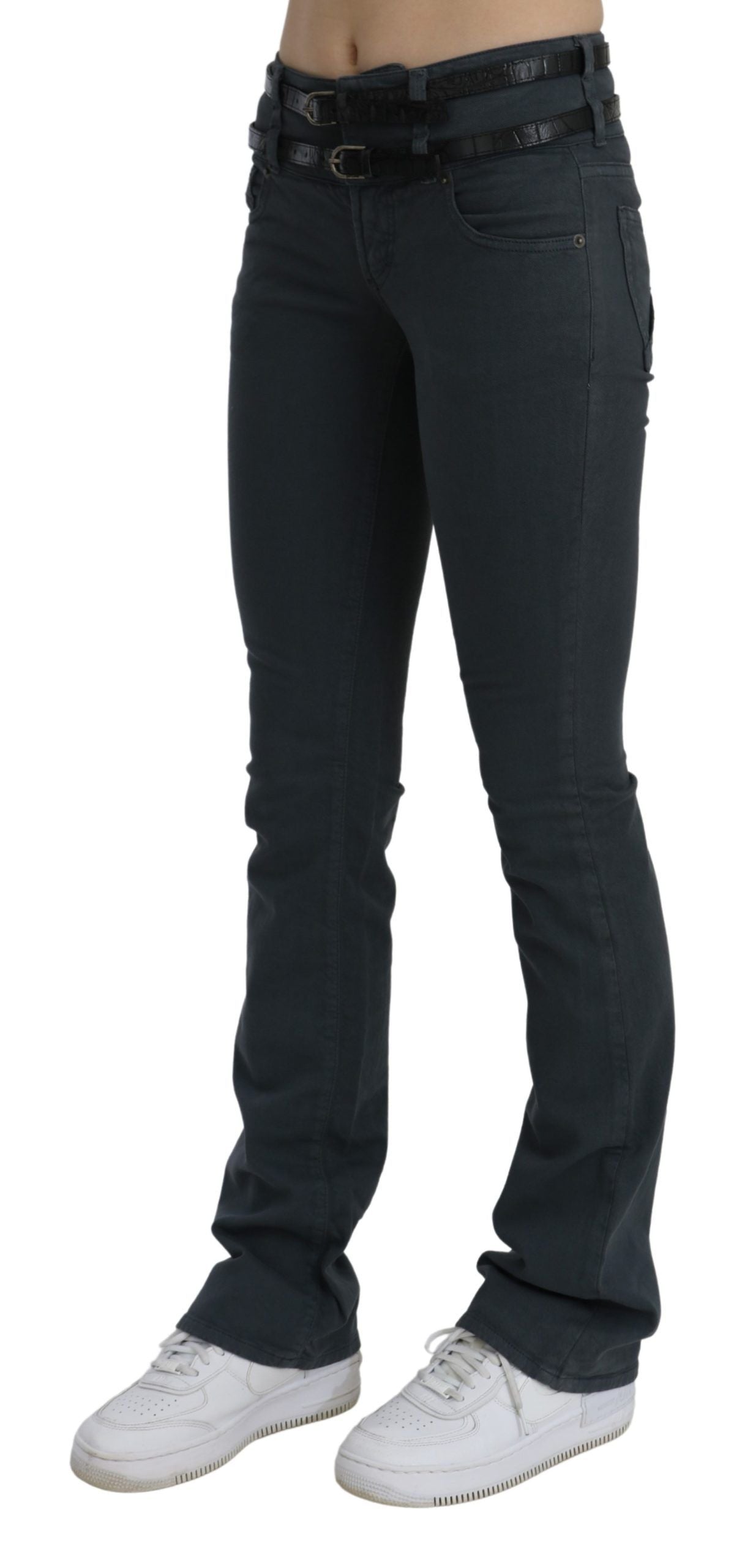 Chic Mid Waist Slim Flared Denim - SEHABRANDS