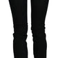 Chic Black Mid Waist Slim Fit Denim Jeans - SEHABRANDS