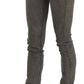 Chic Gray Slim Fit Cotton Jeans - SEHABRANDS