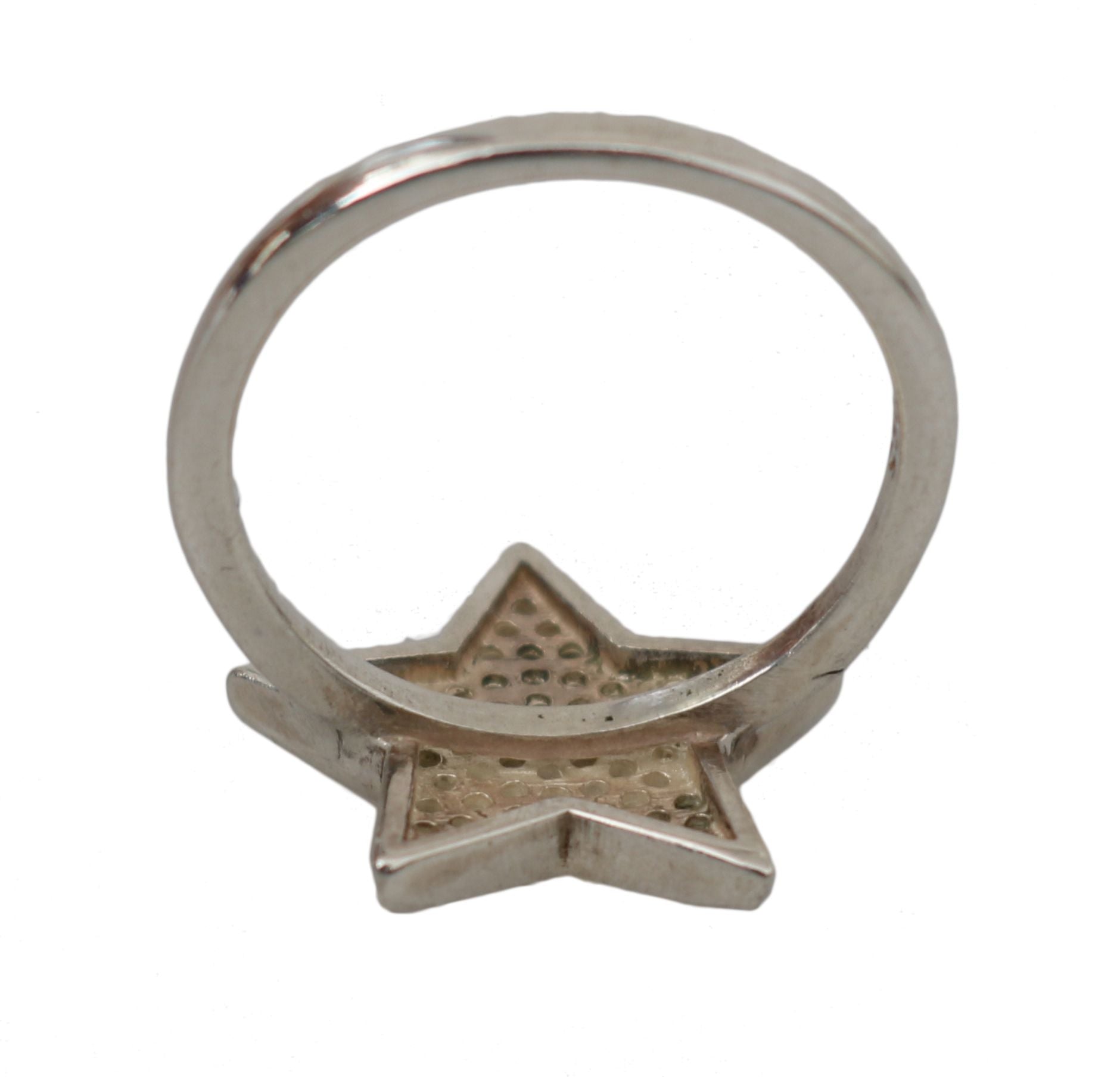 Chic Silver CZ Crystal Women's Statement Ring - SEHABRANDS