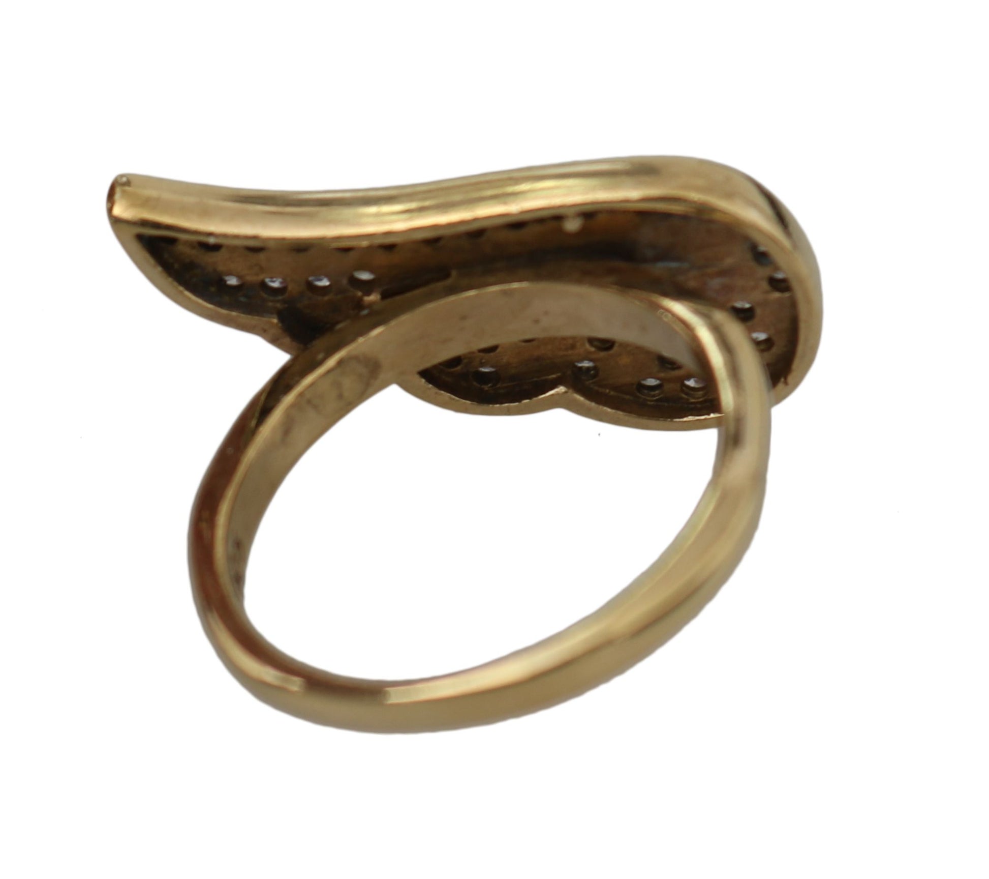 Elegant Gold-Crystal Embellished Ring - SEHABRANDS