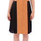 Silk Bronze & Black Sleeveless Sheath Dress - SEHABRANDS