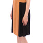 Silk Bronze & Black Sleeveless Sheath Dress - SEHABRANDS