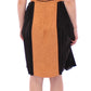 Silk Bronze & Black Sleeveless Sheath Dress - SEHABRANDS