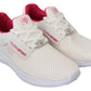 Chic White Becky Sneakers with Pink Accents - SEHABRANDS