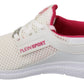 Chic White Becky Sneakers with Pink Accents - SEHABRANDS