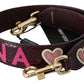 Dolce & Gabbana Exquisite Bordeaux Shoulder Strap Accessory