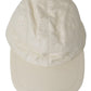 Dolce & Gabbana Elegant White Lambskin Leather Baseball Cap