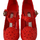 Dolce & Gabbana Chic Red Crystal Cinderella Pumps