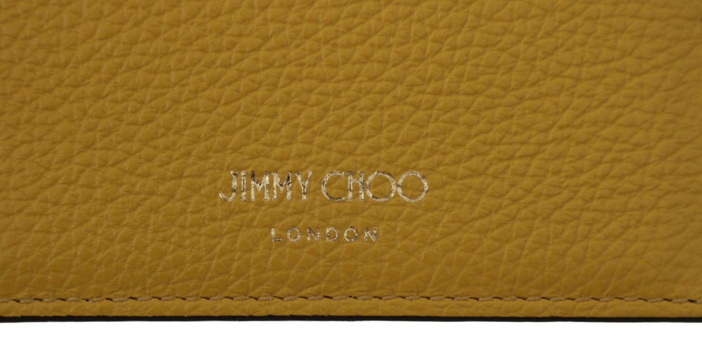 Sunshine Yellow Leather Card Holder - SEHABRANDS