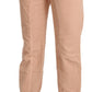 Chic Beige Cropped Cotton Pants - SEHABRANDS