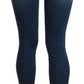 Chic Blue High Waist Cropped Jeans - SEHABRANDS