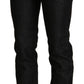 Chic Black Mid Waist Skinny Jeans - SEHABRANDS