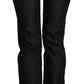 Chic Black Mid Waist Skinny Jeans - SEHABRANDS