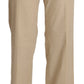 Chic Beige High-Waist Wide Leg Pants - SEHABRANDS