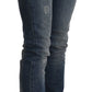 Chic Mid Waist Skinny Denim in Blue Washed - SEHABRANDS