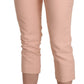 Chic Pink Skinny Capri Pants - SEHABRANDS