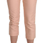 Chic Pink Skinny Capri Pants - SEHABRANDS