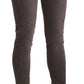 Chic Brown Low Waist Skinny Trousers - SEHABRANDS