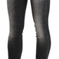 Sleek Low Waist Skinny Denim in Black Wash - SEHABRANDS