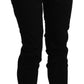 Chic High Waist Cropped Black Jeans - SEHABRANDS