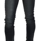 Elegant Low Waist Skinny Black Jeans - SEHABRANDS