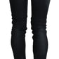 Elegant Low Waist Skinny Black Jeans - SEHABRANDS