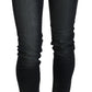 Elegant Low Waist Skinny Black Jeans - SEHABRANDS