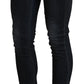 Sleek Black Washed Skinny Jeans - SEHABRANDS