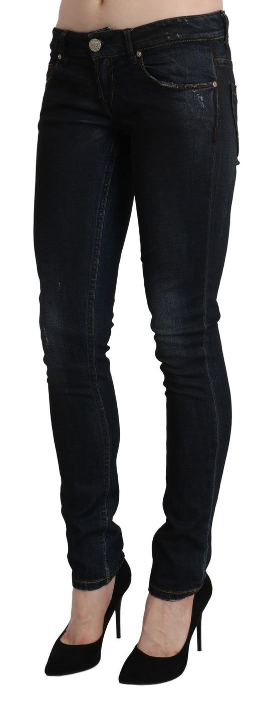 Sleek Black Washed Skinny Jeans - SEHABRANDS