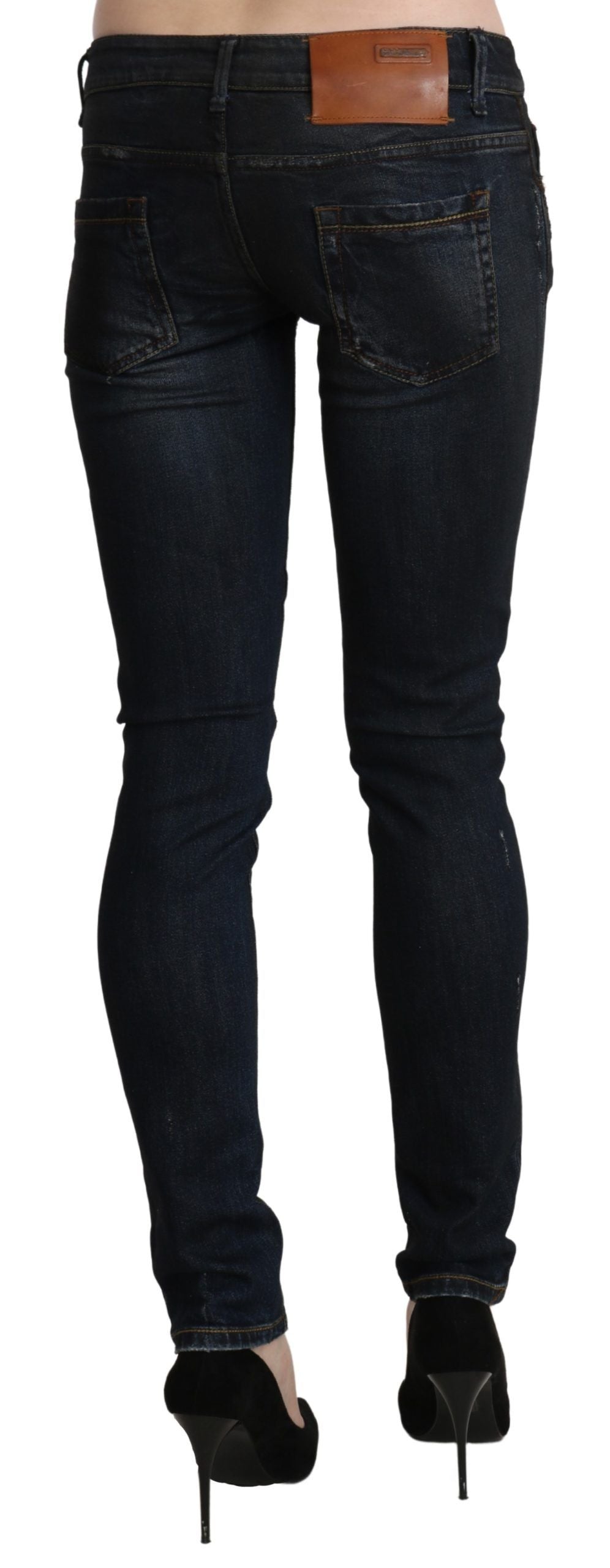 Sleek Black Washed Skinny Jeans - SEHABRANDS