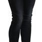 Sleek Black Washed Skinny Jeans - SEHABRANDS