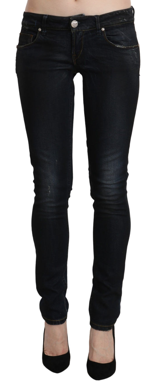 Sleek Black Washed Skinny Jeans - SEHABRANDS