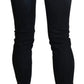 Chic Low Waist Skinny Black Jeans - SEHABRANDS