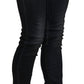 Chic Low Waist Skinny Black Jeans - SEHABRANDS