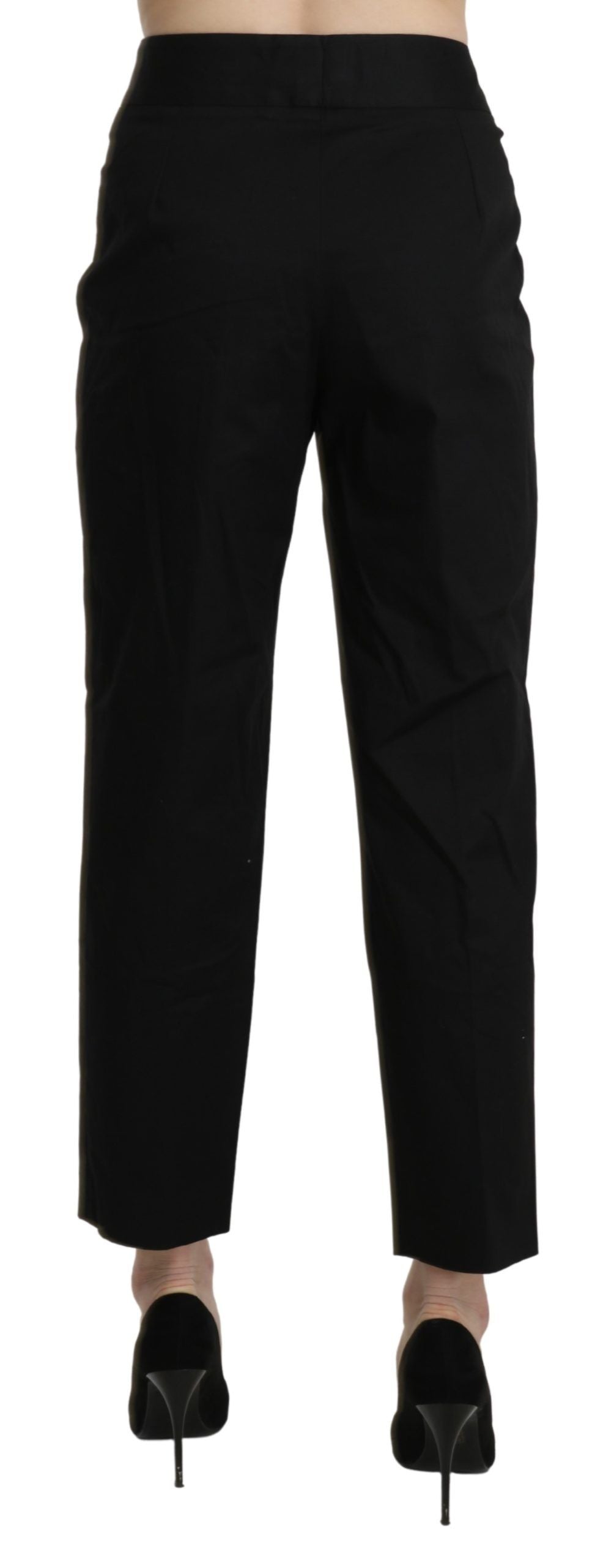 Elegant High Waist Cropped Pants - SEHABRANDS