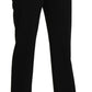 Elegant Black High Waist Straight Pants - SEHABRANDS