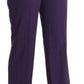 Elegant High Waist Violet Straight Pants - SEHABRANDS