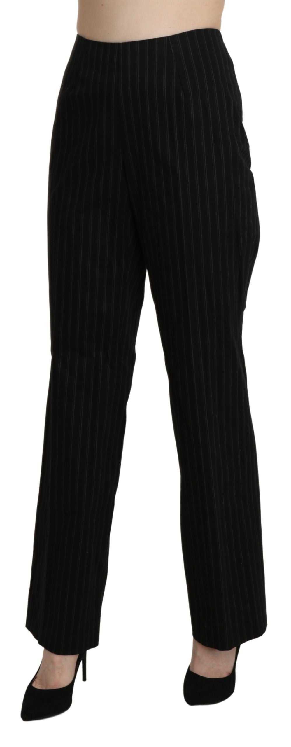 Elegant High Waist Black Pants - SEHABRANDS