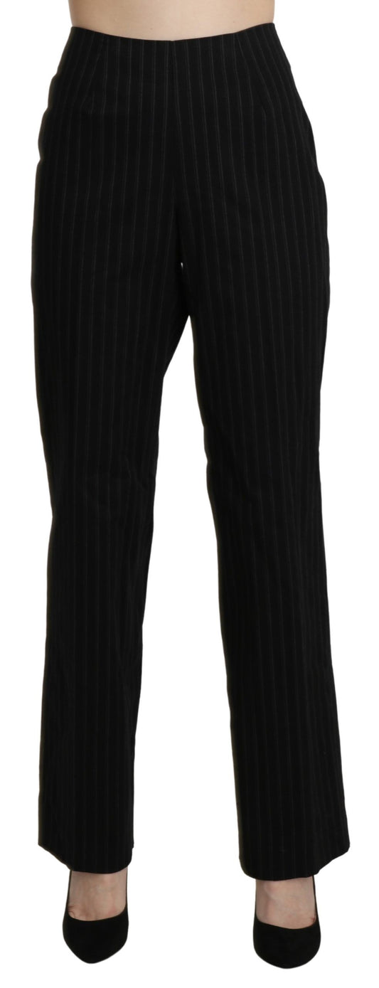 Elegant High Waist Black Pants - SEHABRANDS