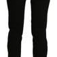 Elegant Black High Waist Cropped Pants - SEHABRANDS