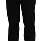 Elegant High Waist Straight Black Trousers - SEHABRANDS