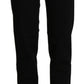 Elegant High Waist Straight Black Trousers - SEHABRANDS