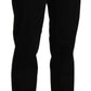 Elegant High Waist Straight Black Trousers - SEHABRANDS