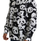 Dolce & Gabbana Panda Print Pure Cotton Shirt - Black White