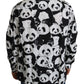 Dolce & Gabbana Panda Print Pure Cotton Shirt - Black White