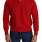 Iconic Embroidered Red Wool Sweater - SEHABRANDS