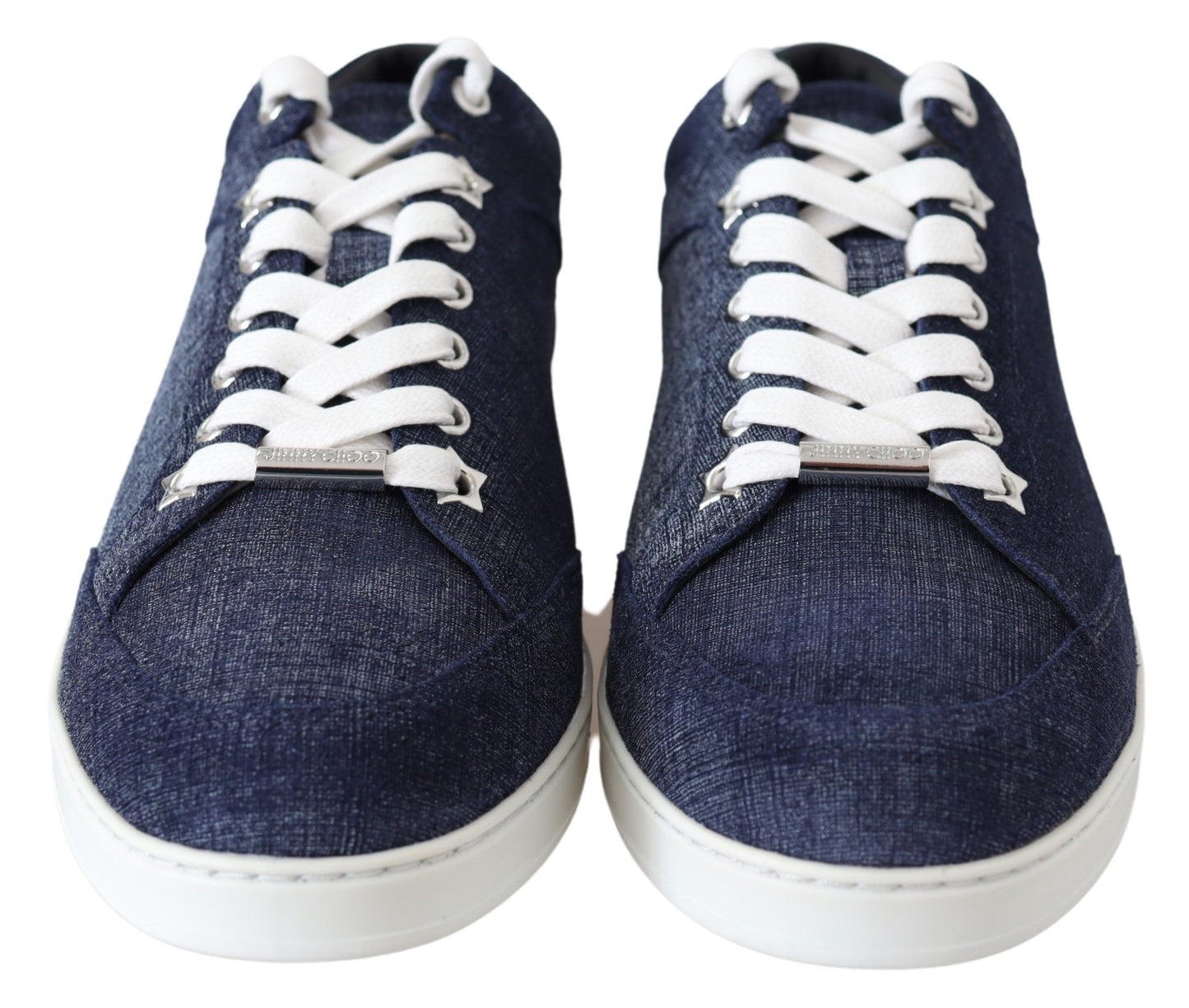 Chic Slip-On Blue Denim Suede Sneakers - SEHABRANDS